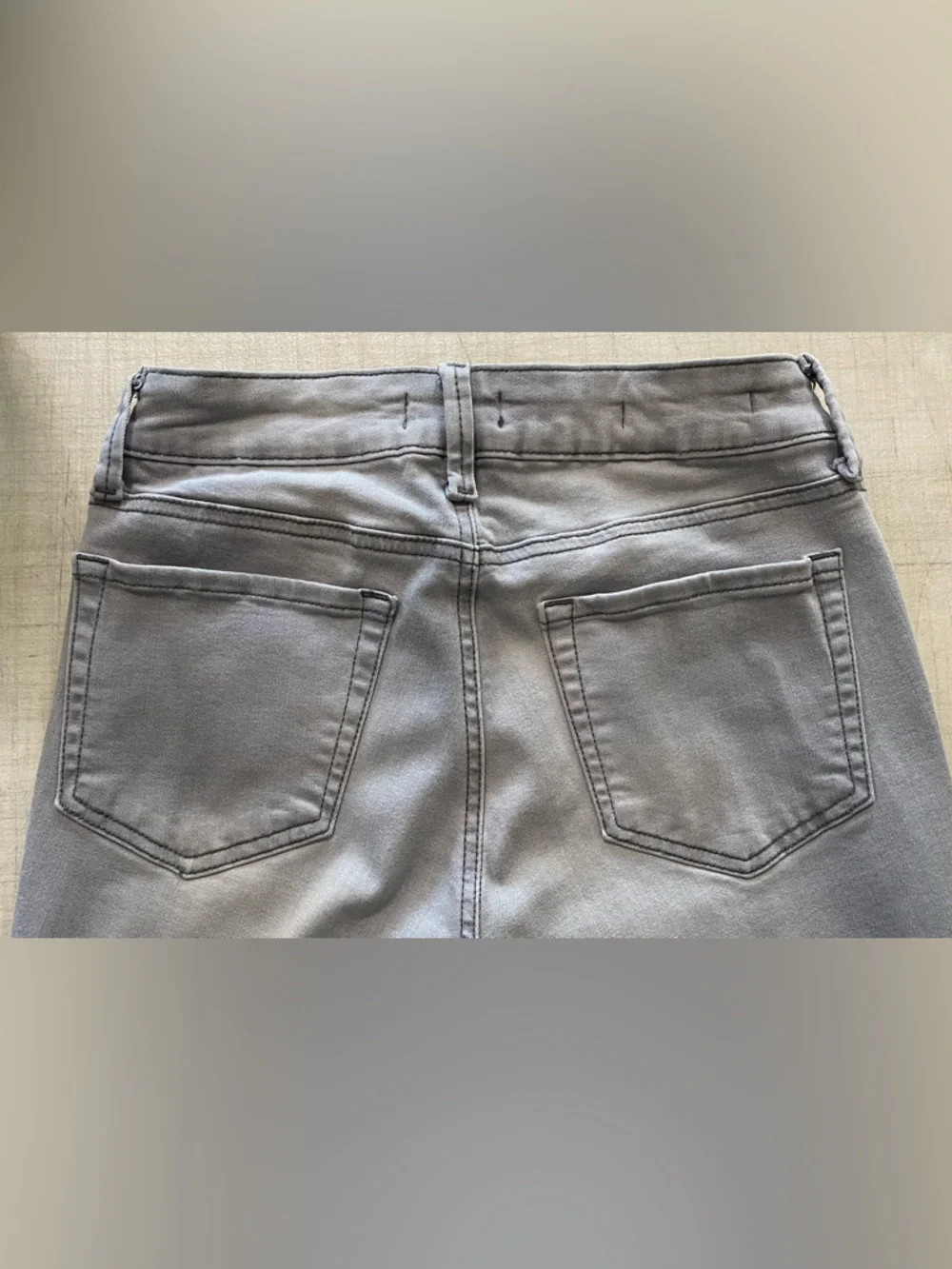 NYDJ Gray Straight Leg Jeans - Neutral Gray - Picture 11 of 14